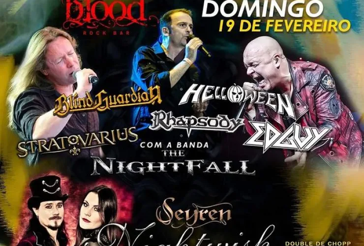 Blood Rock Bar promove tributos aos gigantes do heavy metal melódico