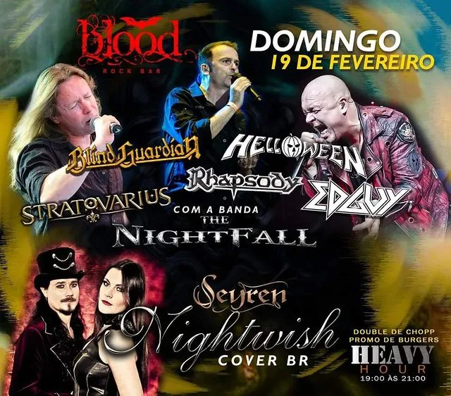 Blood Rock Bar promove tributos aos gigantes do heavy metal melódico