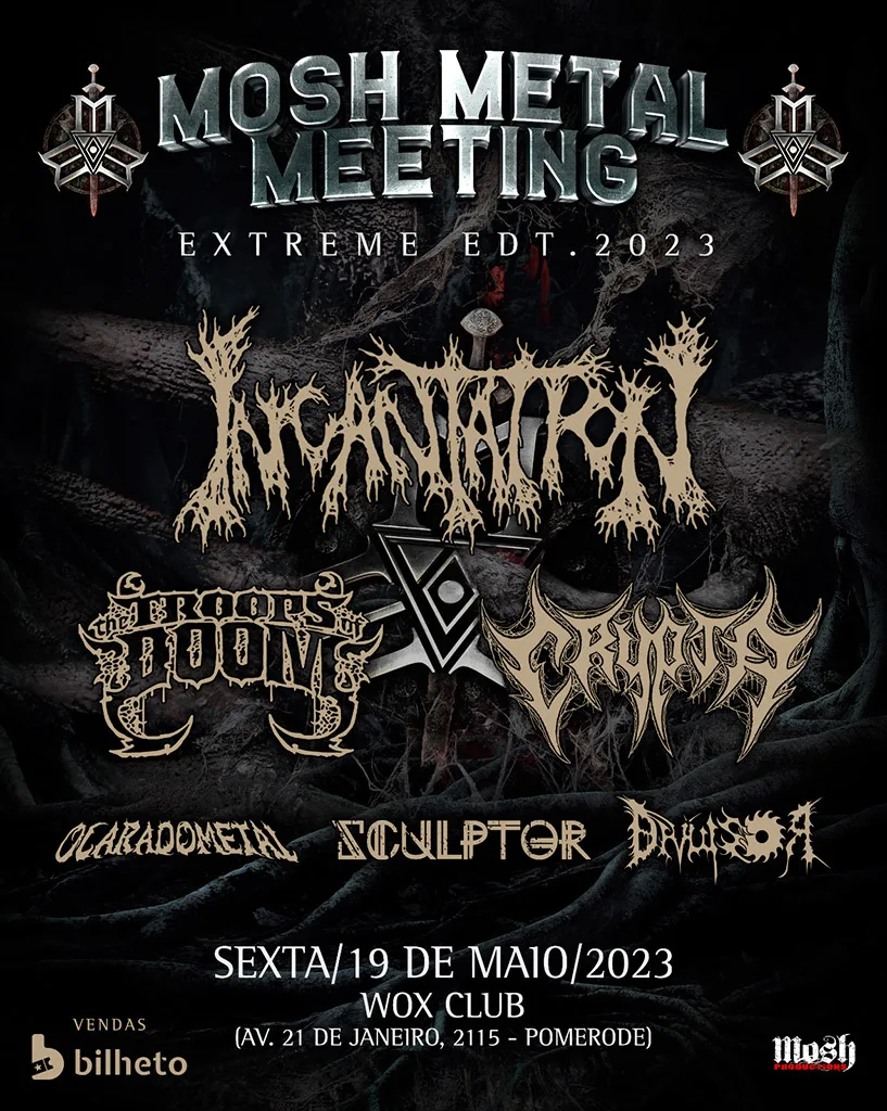 Mosh Metal Meeting 2023 traz Incantation e The Troops Of Doom para Pomerode