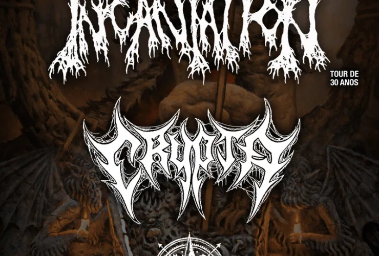 Incantation e Crypta em Curitiba terão abertura da banda curitibana Ethel Hunter