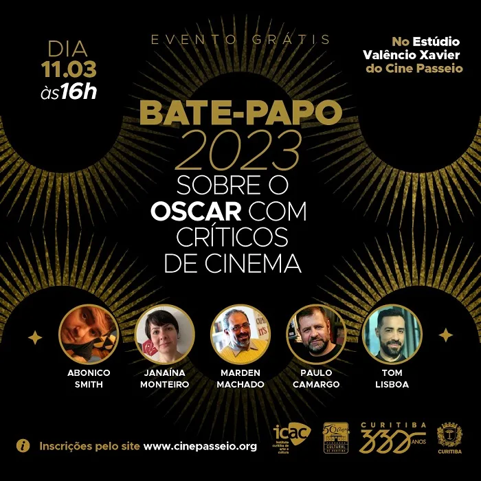 Críticos e professores de cinema se reúnem neste sábado em bate-papo sobre a edição do Oscar 2023 no Cine Passeio