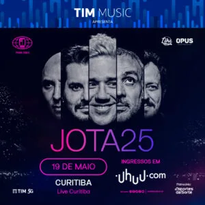 Jota Quest celebra 25 anos com show especial em Curitiba