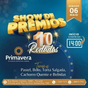 Atividade com Show de Prêmios: Um Evento Imperdível para Apoiar a Causa Educacional