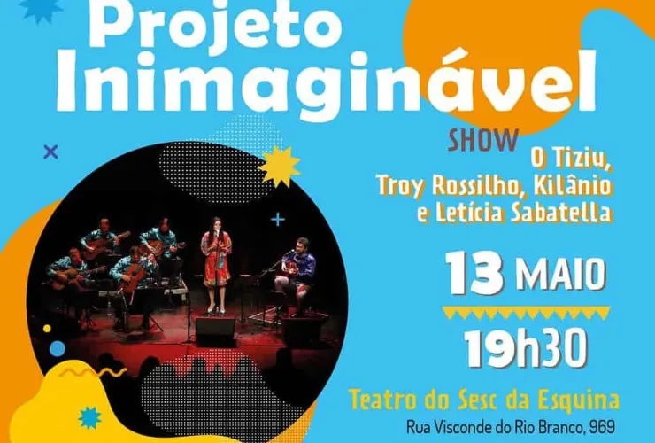 Letícia Sabatella no Teatro Sesc da Esquina com Projeto Inimaginável