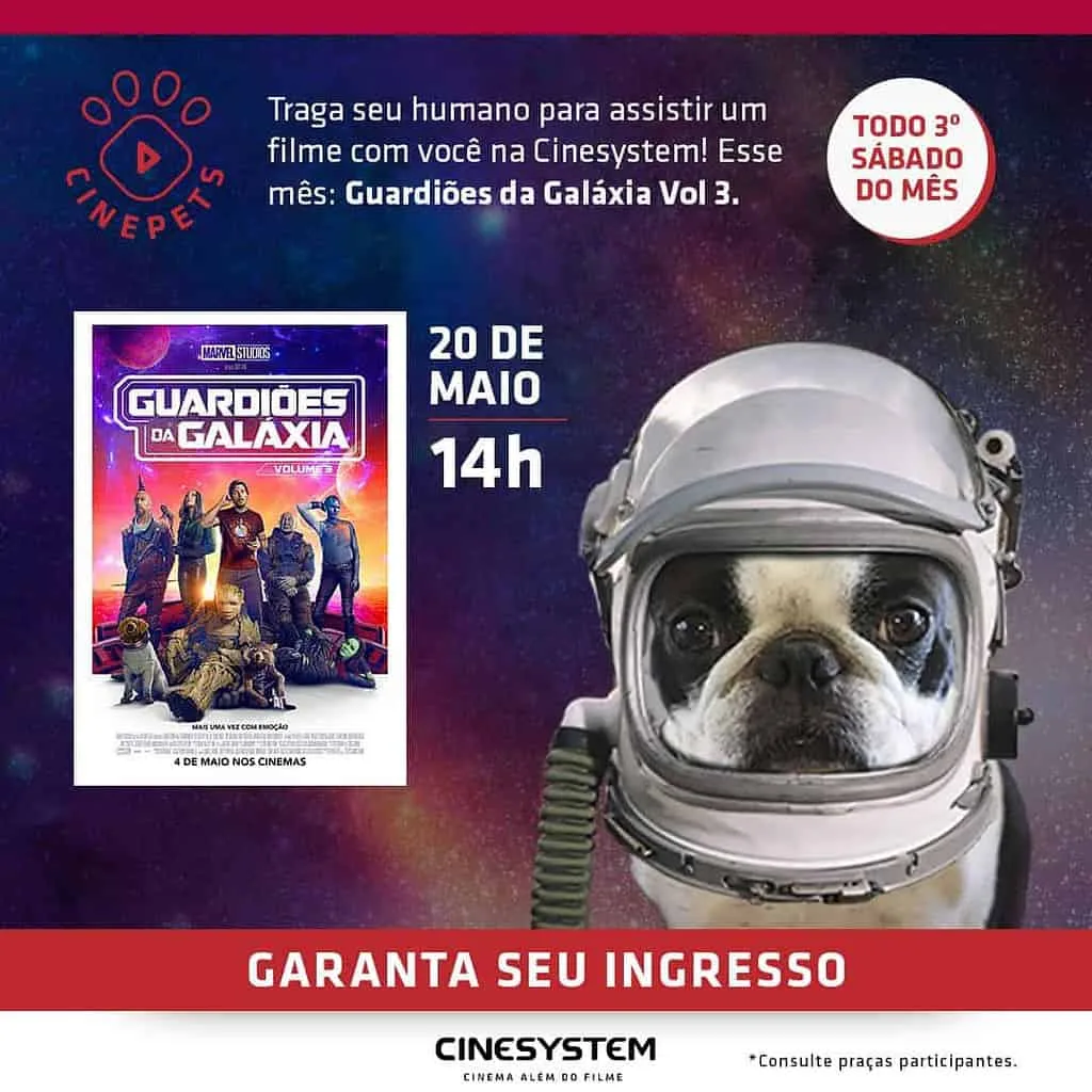 Ventura Shopping convida famílias para levar seu cãozinho para uma sessão de cinema neste sábado