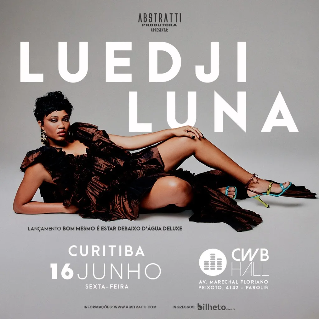 Cantora Luedji Luna chega a Curitiba para show esta semana no CWB Hall