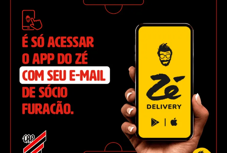 O caldeirão vai ferver! Zé Delivery fecha parceria com Athletico Paranaense e turbina benefícios para associados