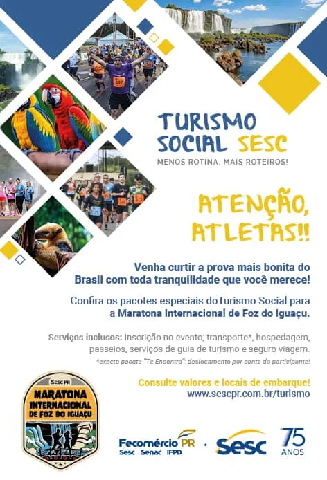 Em setembro, o destino é Foz do Iguaçu. Pacotes promocionais abertos