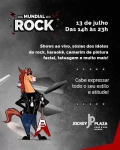 Jockey Plaza Shopping promove evento gratuito em comemoração ao Dia do Rock