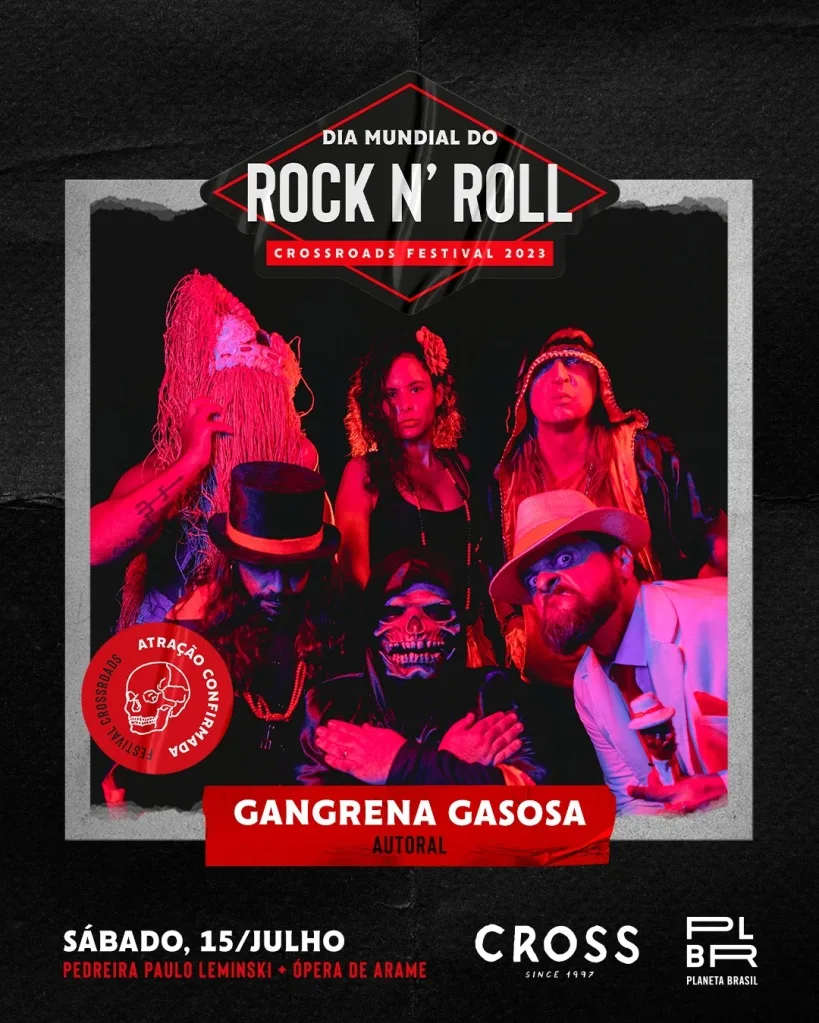 Gangrena Gasosa se apresenta na Pedreira Paulo Leminski em Curitiba