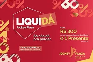 LiquiDá: Jockey Plaza Shopping realiza ação compre e ganhe durante a liquidação de inverno