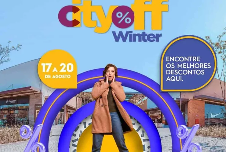 City Center Outlet Premium realiza promoção de inverno com descontos em centenas de produtos