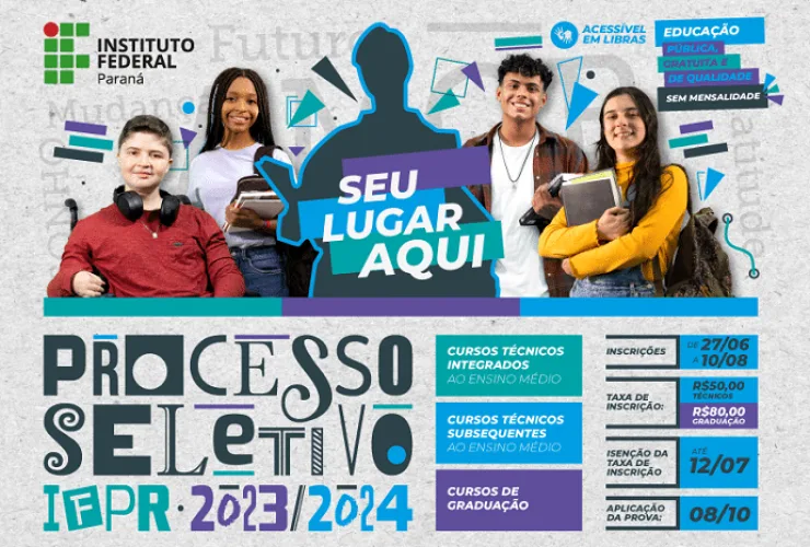Processo Seletivo IFPR 2023/2024: provas serão aplicadas neste domingo (8) em 28 cidades do Paraná

