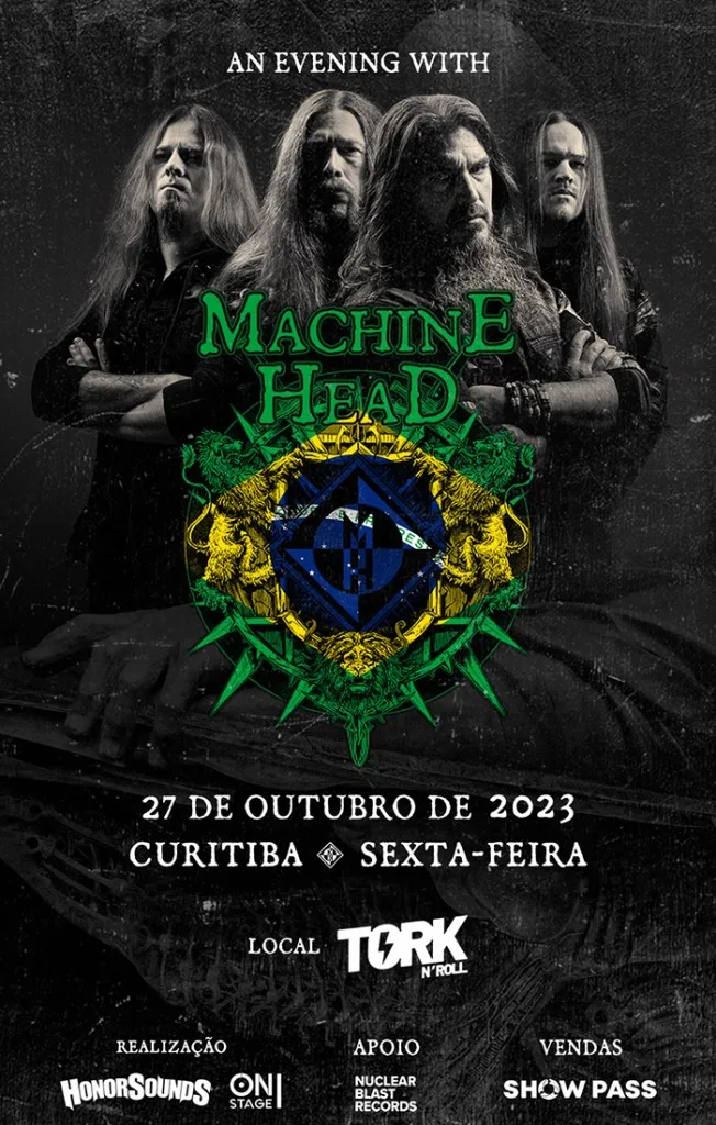 Machine Head chega a Curitiba no final do mês com turnê especial