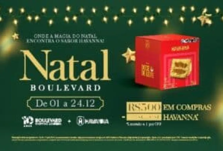 Compras de Natal no Boulevard Shopping Londrina valem Panetones Havanna Doce de Leite