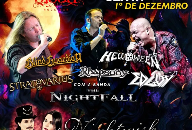 Tributo ao Nightwish e gigantes do Metal sinfônico no Blood Rock Bar