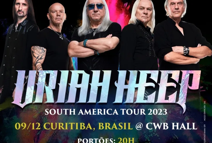 Turnê do lendário grupo britânico Uriah Heep passa por Curitiba em dezembro