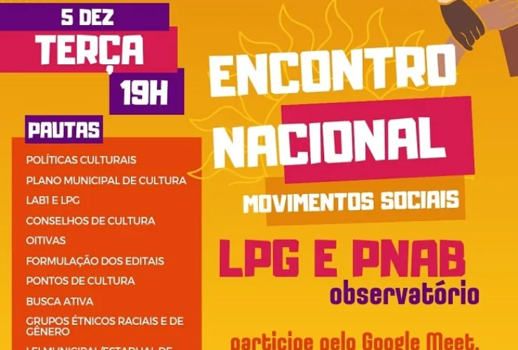 Encontro nacional reúne movimentos sociais e fazedores de cultura