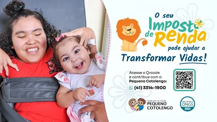 Seu Imposto de Renda mantém o trabalho do Complexo de Saúde Pequeno Cotolengo; saiba como doar