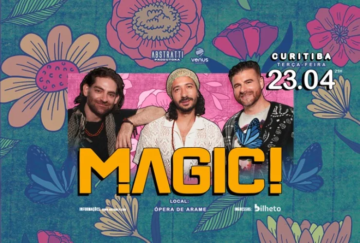 Banda canadense Magic! traz para Curitiba show repleto de sucessos em abril