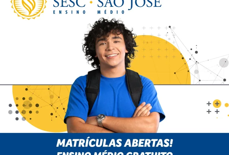 Sesc PR e Grupo Bom Jesus ofertam vagas gratuitas para Ensino Médio em Curitiba