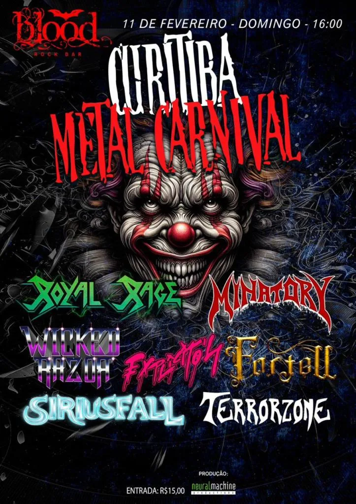Curitiba Metal Carnival confirma banda Fortell para edição 2024 do festival