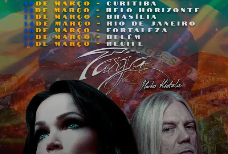 Tarja e Marko Hietala voltam aos palcos do Brasil após quase duas décadas de show histórico no Live ‘N’ Louder
