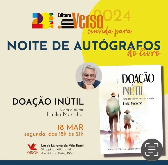 Paranaense lança livro e reverte venda para instituições de caridade