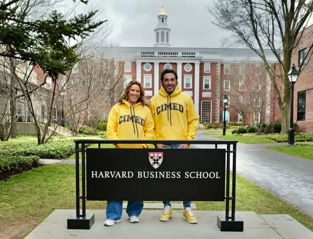 João Adibe Marques e Karla Felmanas, CEO e VP da Cimed, discutem estratégias para o mercado brasileiro na Brazil Conference, em Harvard