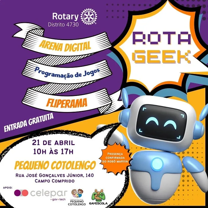 Complexo de Saúde Pequeno Cotolengo recebe eventos gratuitos: RotaGeek e Festa das Nações