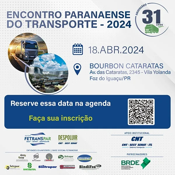 Foz do Iguaçu será palco para discussão do Transporte de Cargas Paranaense