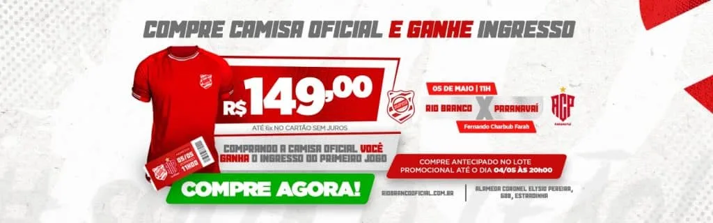 Rio Branco estreia domingo (05/05) na divisão de acesso com promoção de ingressos e combos para a torcida