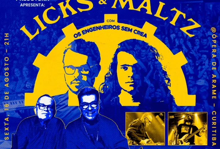 Licks &amp; Maltz celebram legado do Engenheiros do Hawaii com show histórico em Curitiba
