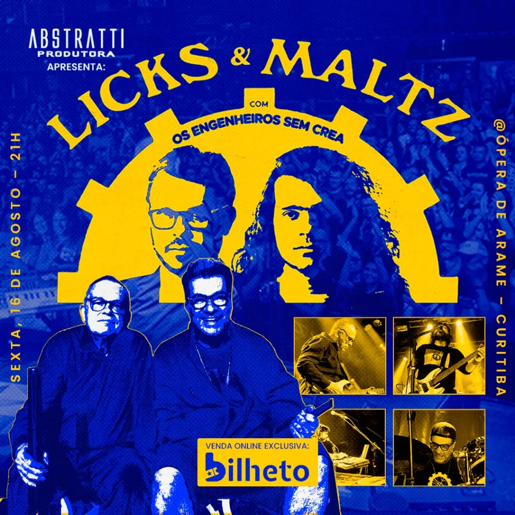 Licks &amp; Maltz celebram legado do Engenheiros do Hawaii com show histórico em Curitiba