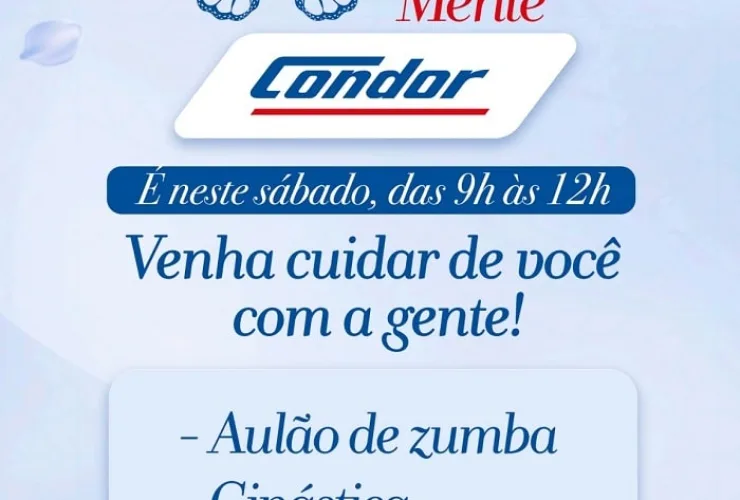 Condor João Bettega terá aulão gratuito de zumba e ginástica neste sábado