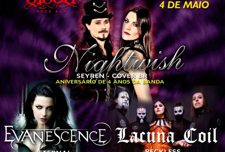 Seyren celebra quatro anos de atividade com show especial de tributo ao Nightwish