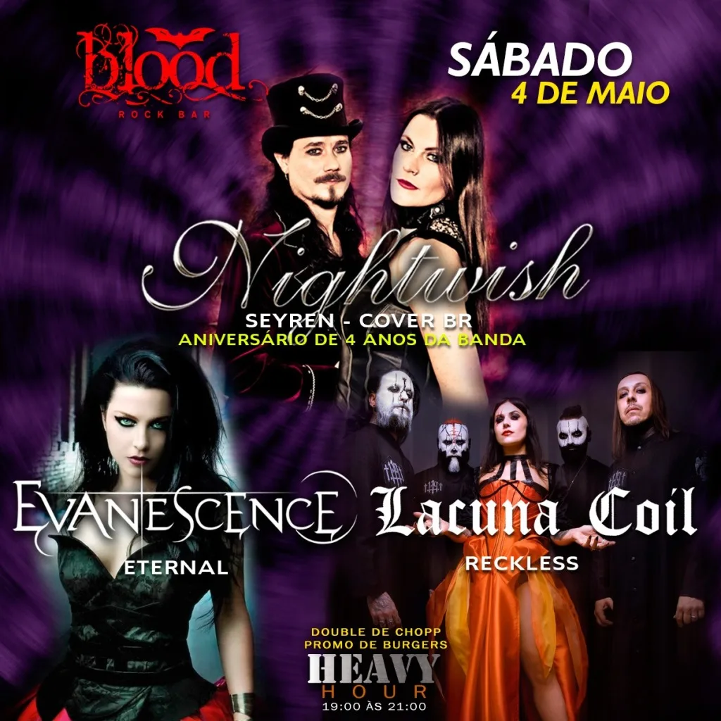 Seyren celebra quatro anos de atividade com show especial de tributo ao Nightwish