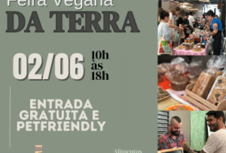 Maior Edição da Feira Vegana da Terra Acontece Neste Domingo dia 02 de Junho