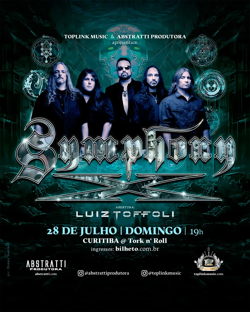 Symphony X anuncia show em Curitiba no Tork N’ Roll