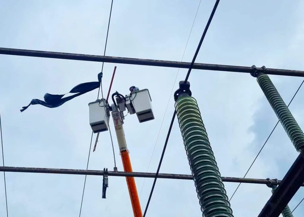 Copel alerta sobre o risco de balões na rede elétrica