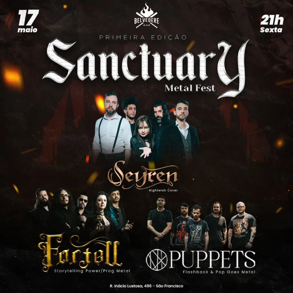 Sanctuary Metal Fest reúne música autoral e tributos no Belvedere em Curitiba