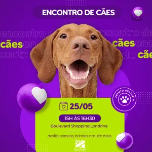 Boulevard Shopping Londrina terá Encontro de Cães neste sábado (25)
