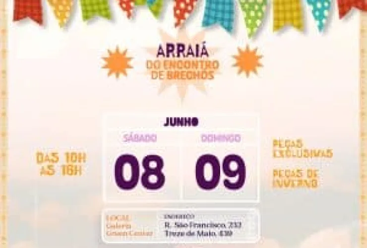 Encontro de Brechós Temático de Festa Junina Traz Opções do Vintage a Peças de Grife