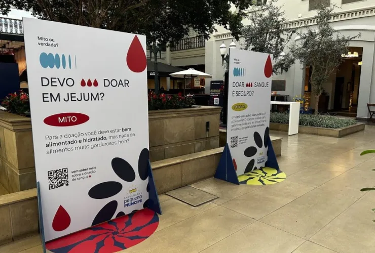 Dia do Doador de Sangue (14): Shopping Curitiba e Faculdades Pequeno Príncipe realizam ação de conscientização