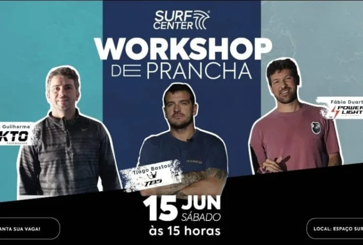 Surf Center promove workshop gratuito de pranchas de surf