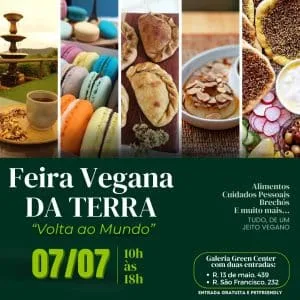 Feira Vegana da Terra traz diversidade a Curitiba em evento temático "Volta ao Mundo"