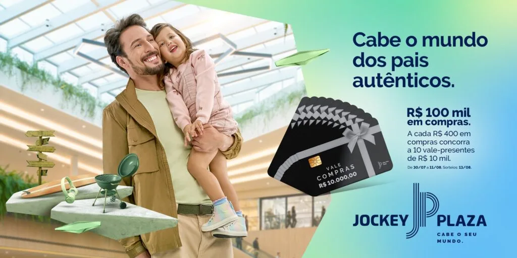 Cabe o mundo dos pais autênticos: Jockey Plaza Shopping apresenta campanha de Dia dos Pais