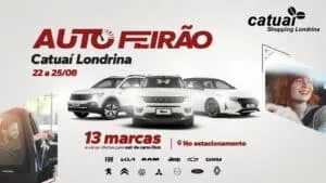 Carros novos podem ser adquiridos com condições especiais no Auto Feirão do Catuaí Shopping
