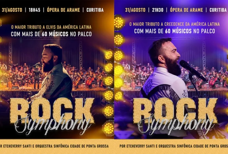 Rock Symphony: Elvis e Creedence em dois concertos na Ópera de Arame
