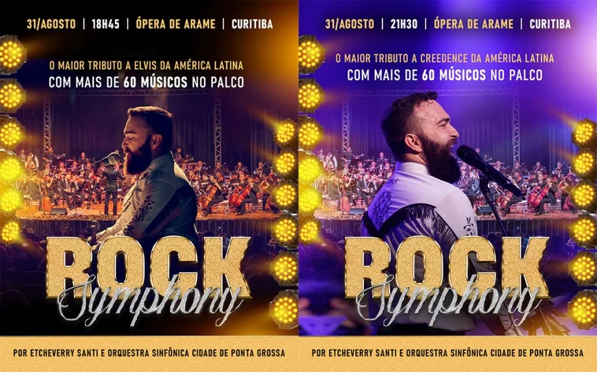 Rock Symphony: Elvis e Creedence em dois concertos na Ópera de Arame